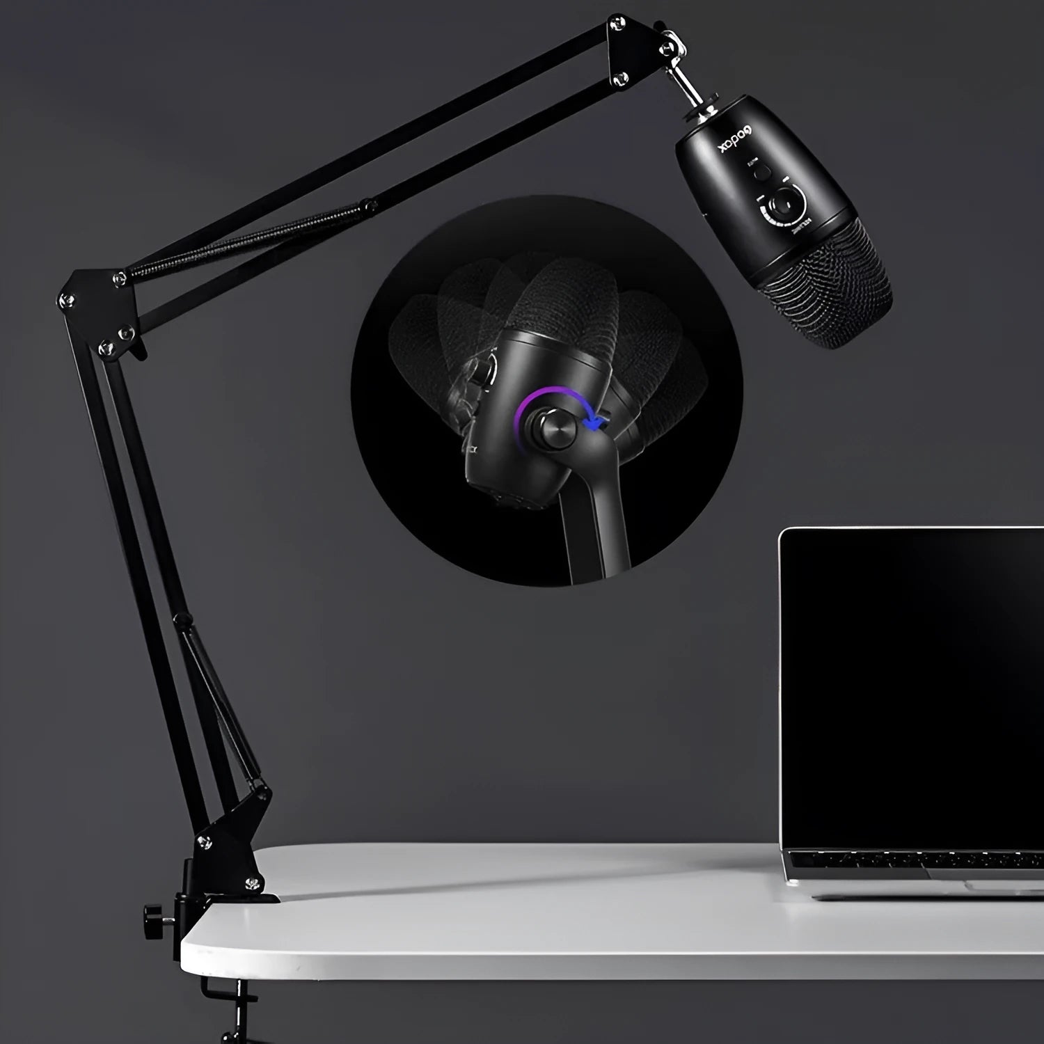 God Cow UMIC82 wireless karaoke microphone with noise-cancelling for mobile phone and computer use