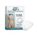 Four nano-microneedle patches in packaging with ingredients acetyl hexapeptide-8 and cinnamon listed.