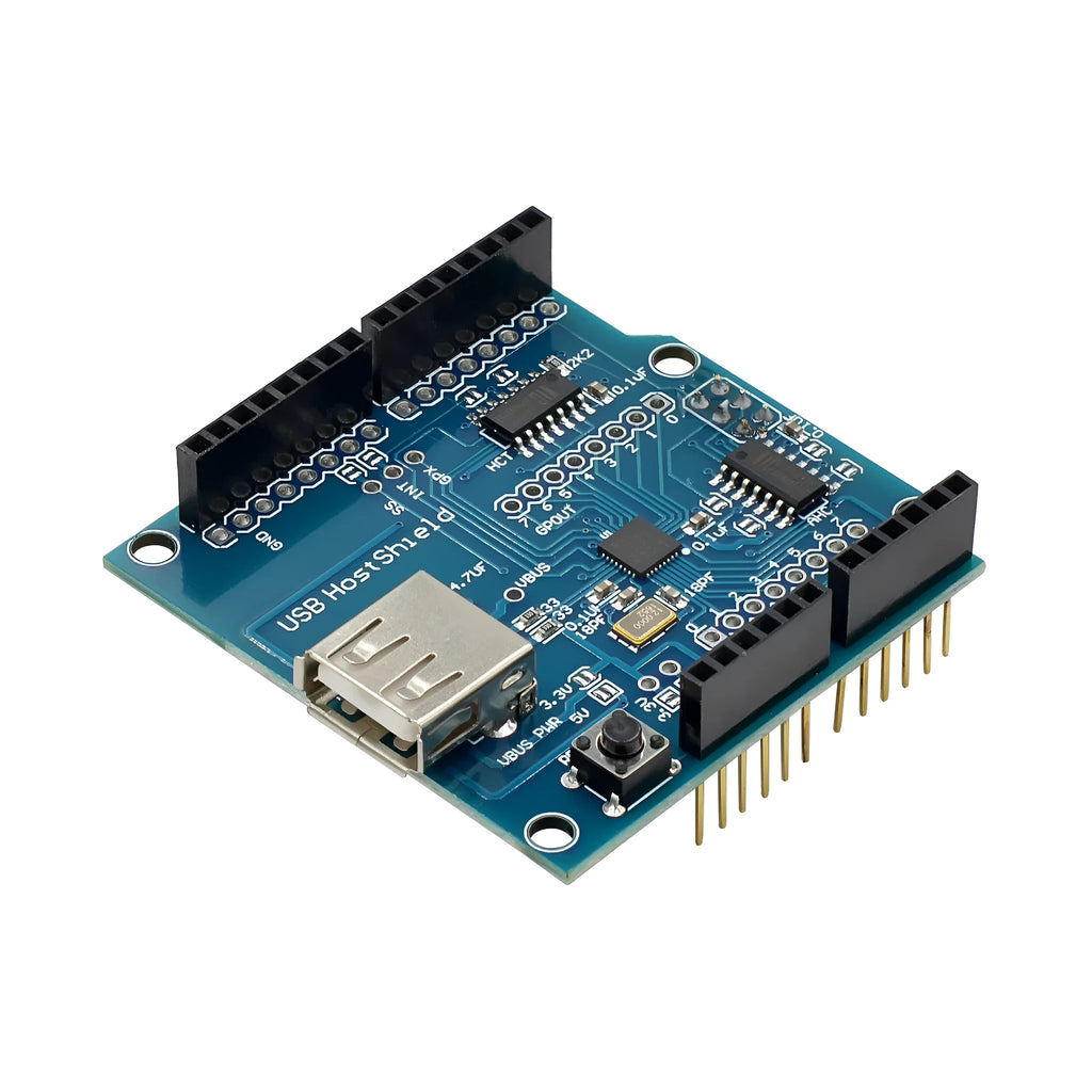 USB host shielding module for Arduino with Google ADK support, model 3421, flank installation
