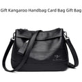 Soft PU leather shoulder messenger bag for women, urban simplicity style, multiple colours including black and yellow