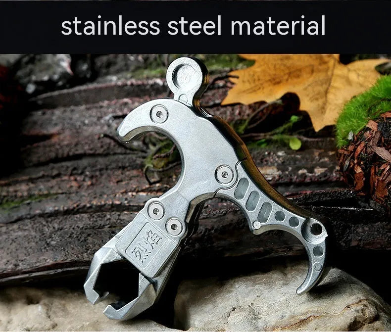 Zinc alloy archery release aid with two-axis harpoon clip mechanism for compound bows