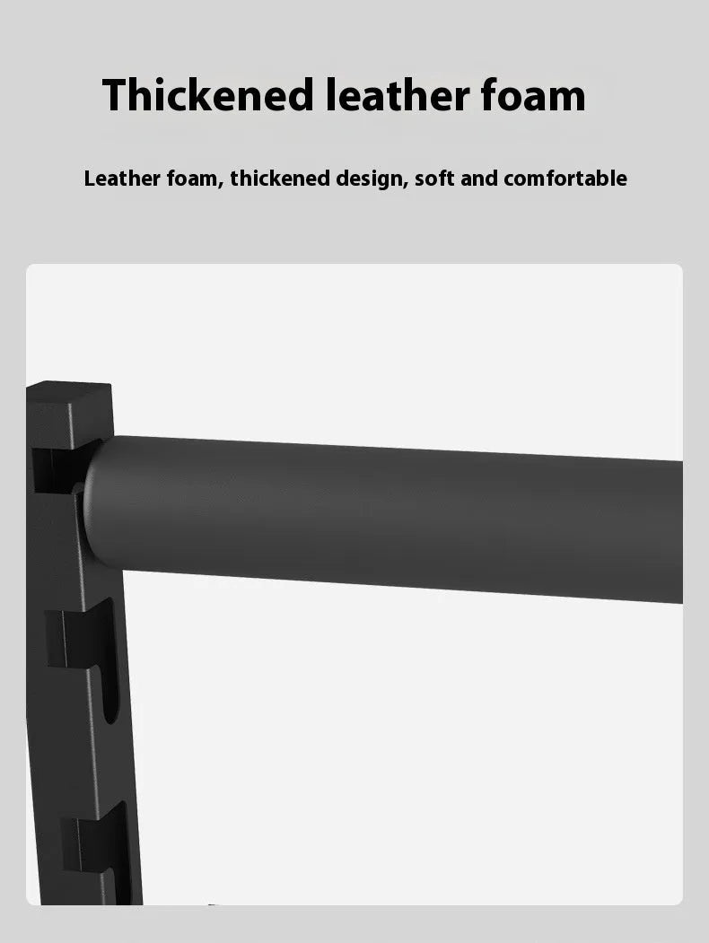 Black steel leg press training bar equipment for split squat exercises