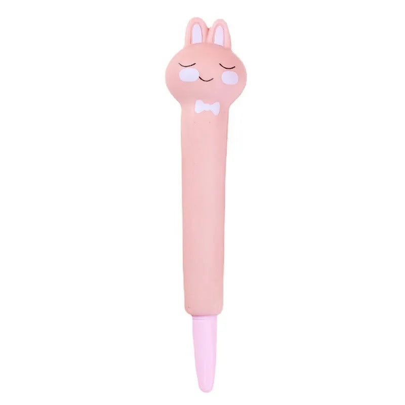 Cartoon-themed soft vent pen with 0.5mm gel tip compatible with iPhone models