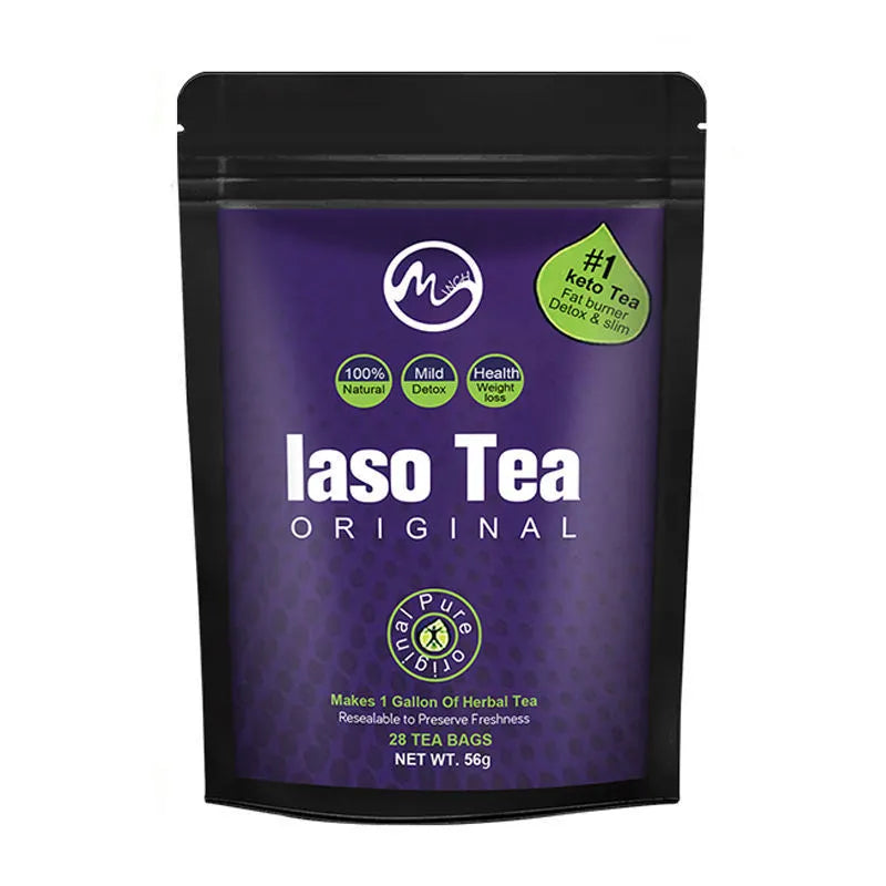 Single sachet of instant slimming tea with sugar-free cold soak formulation