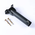 Steel wall rack with 25 tubes for storing barbell rods or gun barrels.