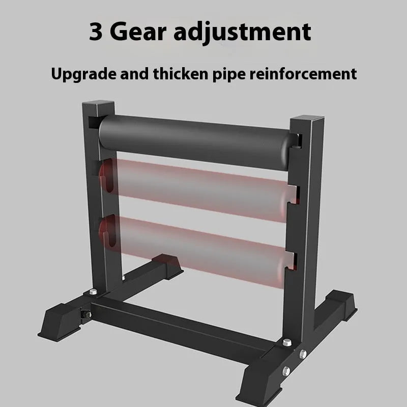 Black steel leg press training bar equipment for split squat exercises