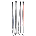 Reinforced nylon fibre training whip with fibreglass core for equestrian training