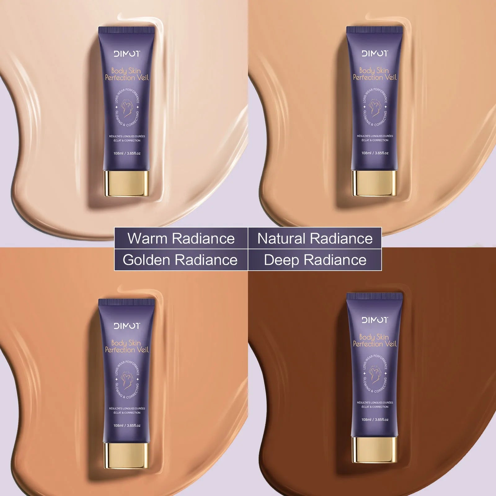Waterproof body concealer cream with brush applicator for tattoo and birthmark coverage