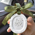 Car aromatherapy stone pendant with essential oil bottle and gift box packaging