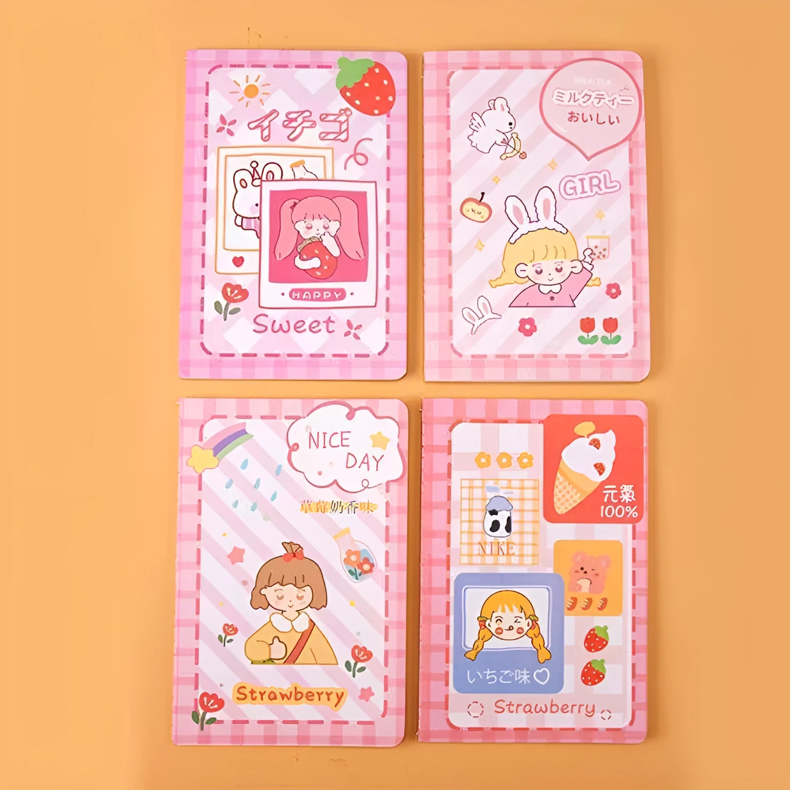 Cartoon-themed A5 notebook with 30 sheets, showing one of eight design options.