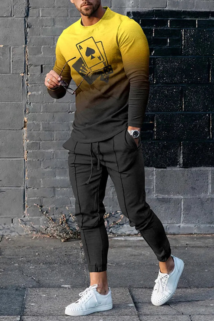 Men's casual sports suit in mesh fabric, long sleeve tracksuit, available in multiple colours and sizes M to 3XL