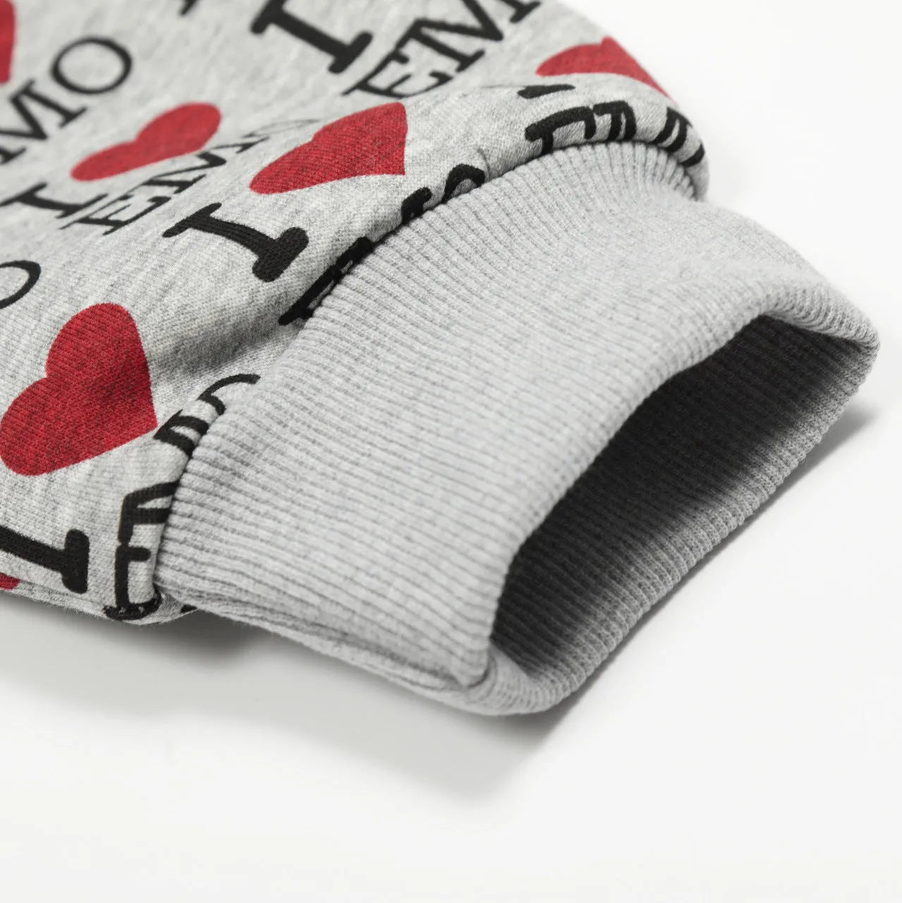 Women's melange grey hooded cardigan with a retro pattern, long sleeves, and cotton fabric