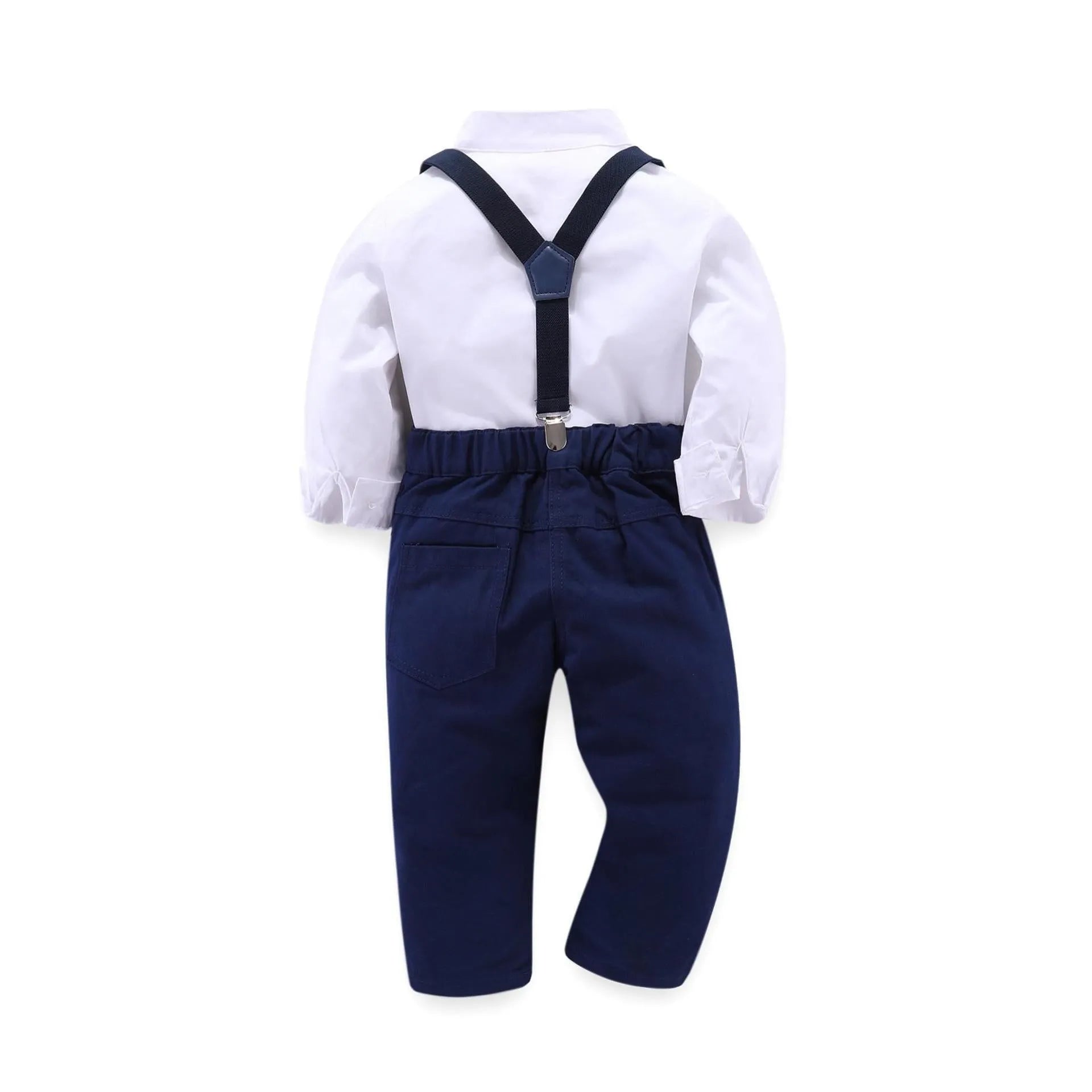 Blue European-American style boys suit with jacket and trousers for ages 8+ and heights 90-130cm
