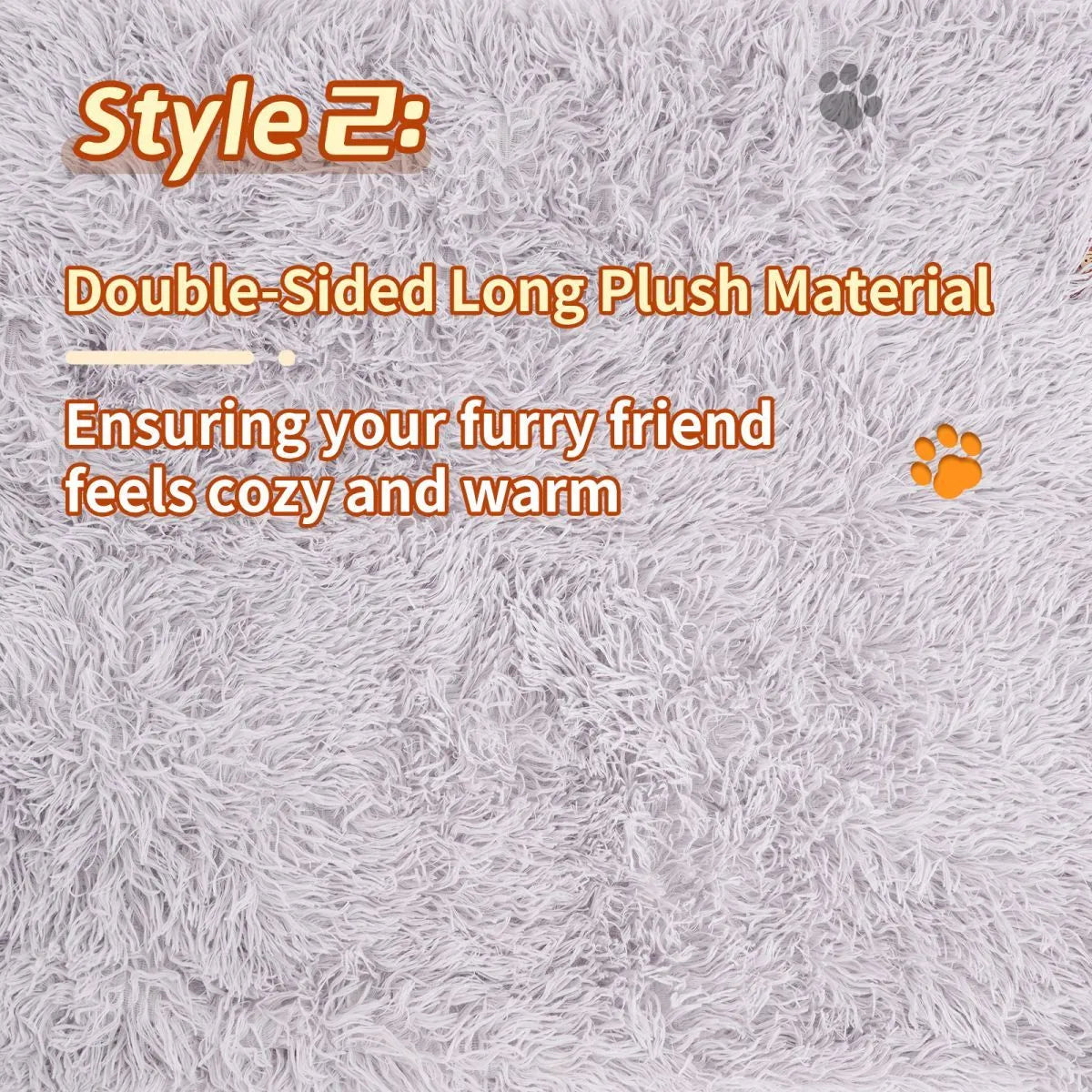 Grey velvet and plush pet blanket serving as dog bed and sofa cover with four size options