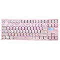 MOA Height full five-sided sublimation key cap set in pink cartoon design for MX switch mechanical keyboards