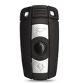 BMW semi-intelligent remote car key fob with three-button design and metal/plastic construction