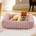 Pet bed cushion for dogs and cats in beige, coffee, gray, pink, or white colours