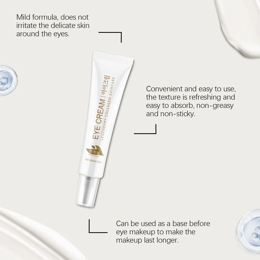 20g jar of collagen and hyaluronic acid eye cream for under-eye moisture