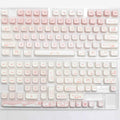 Full set of PBT sublimation printed keycaps for mechanical keyboards, over 98 keys with universal profile