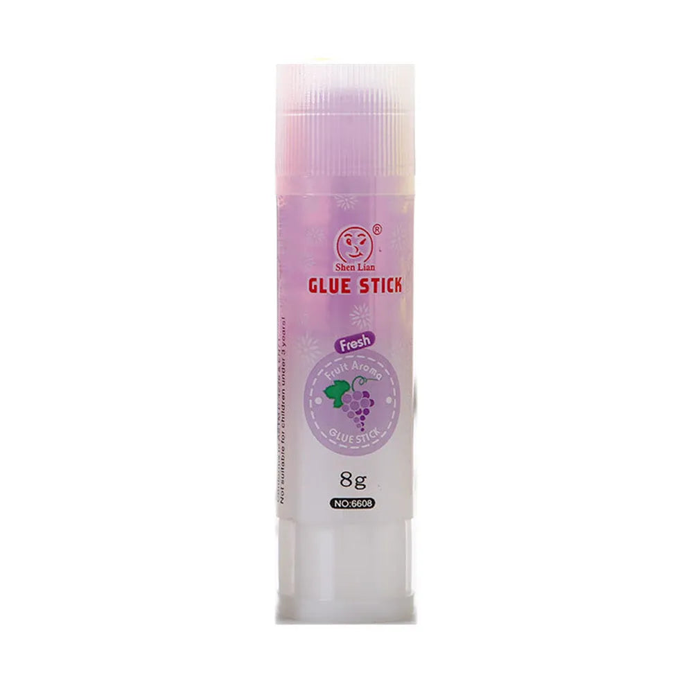 Jelly solid glue with fruit fragrance measuring 8.5cm long in random colours