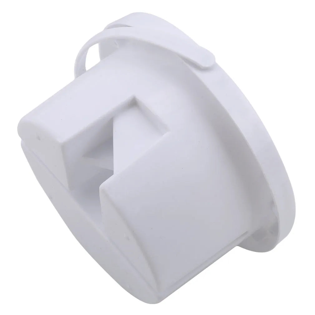 White plastic brush holder for painting with 16.5 cm diameter and 9 cm height