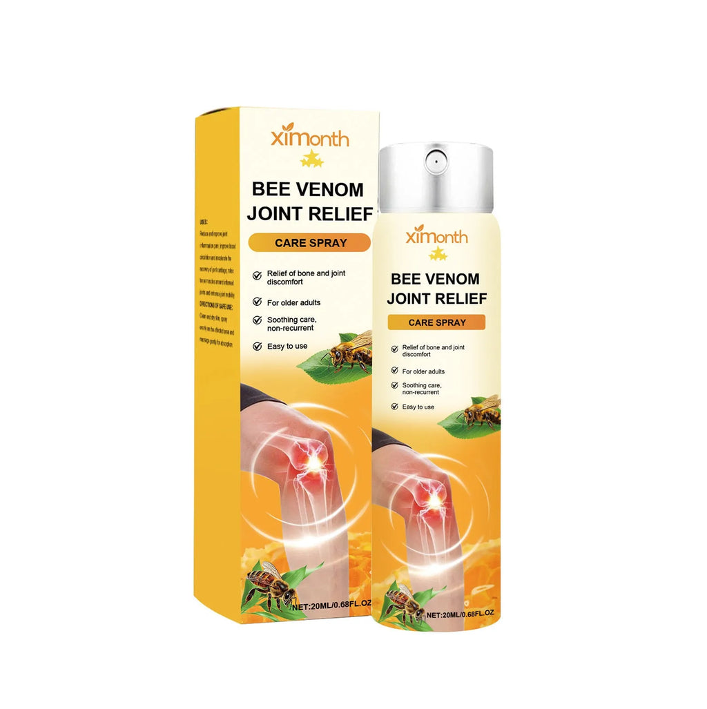 20ml bottle of nourishing body care spray with menthol and bee venom