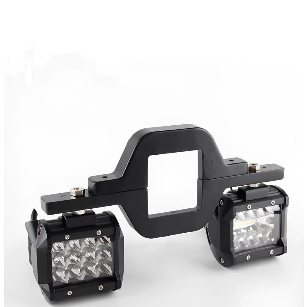 Black trailer hook lamp holder bracket for off-road vehicle modifications
