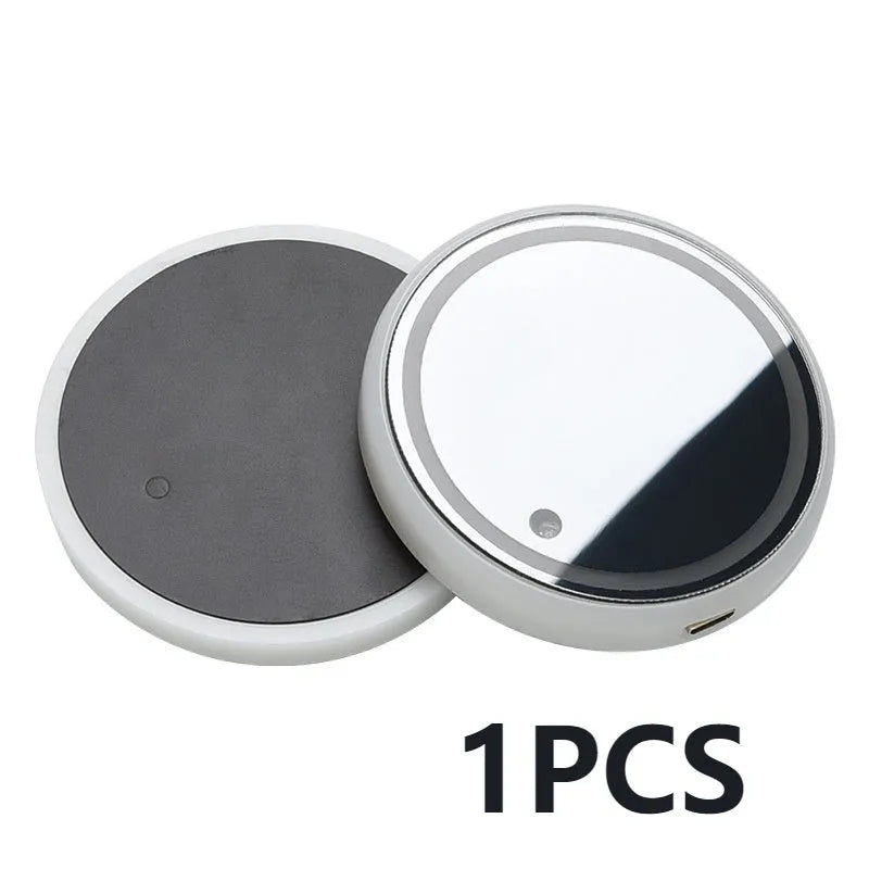 Colourful LED light-up coaster for car cup holders with USB cable