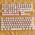 Meow Meow Team 141-piece sublimation keycap set showing colourful anime character designs on plastic keyboard keycaps