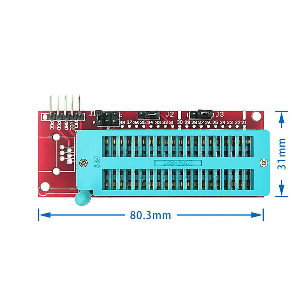 ICD2 programmer burner socket kit with KIT3 and KIT3.5 burning sockets for offline microcontroller programming
