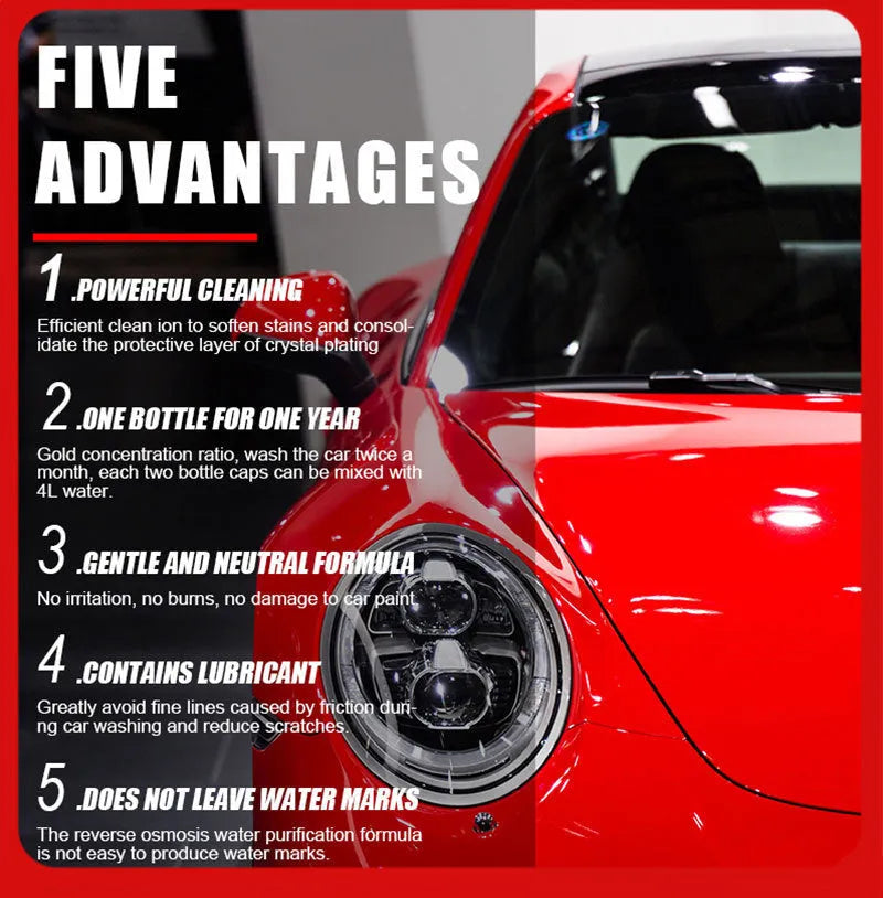 100ml bottle of super concentrated car decontamination and polishing foam cleaner