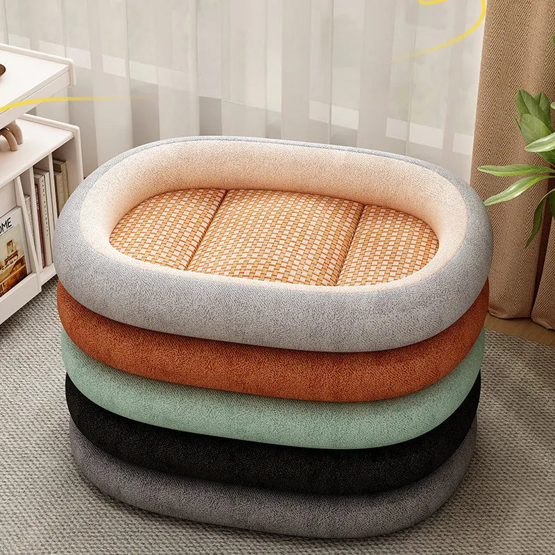 Removable washable pet cooling nest in multiple colours with cotton filling for dogs and cats