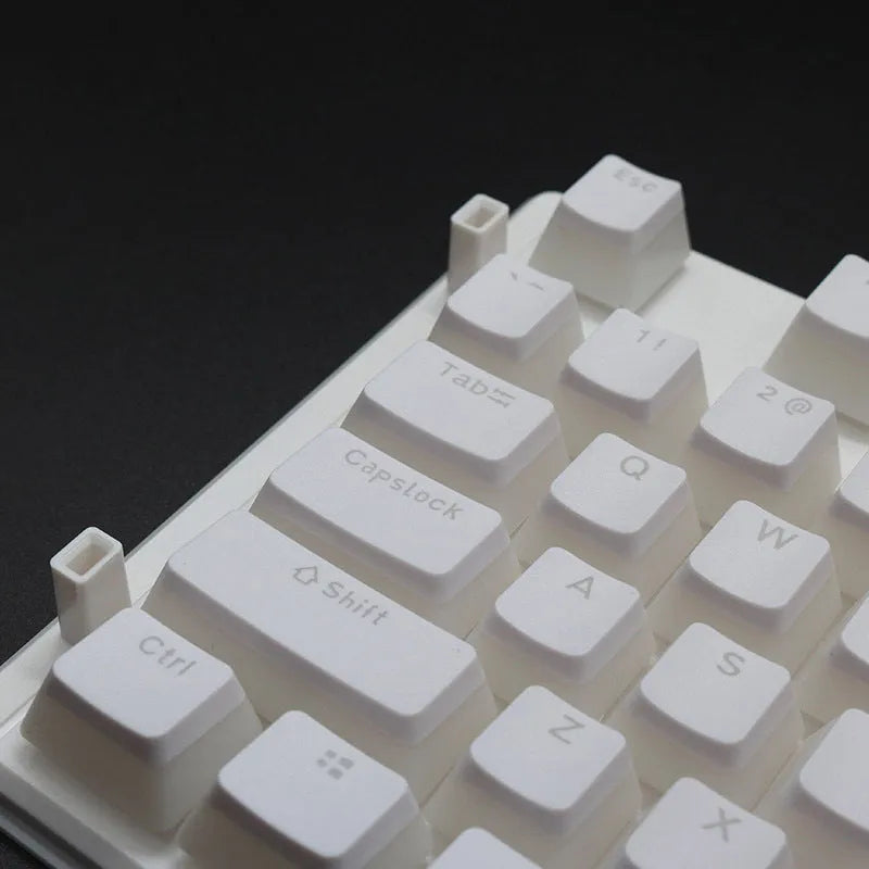108 key pudding cream translucent mechanical keyboard keycap set in two-colour milk skin design