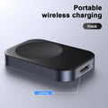 Three-in-one magnetic wireless charging station with compact design measuring 4.3cm in black and white colour options